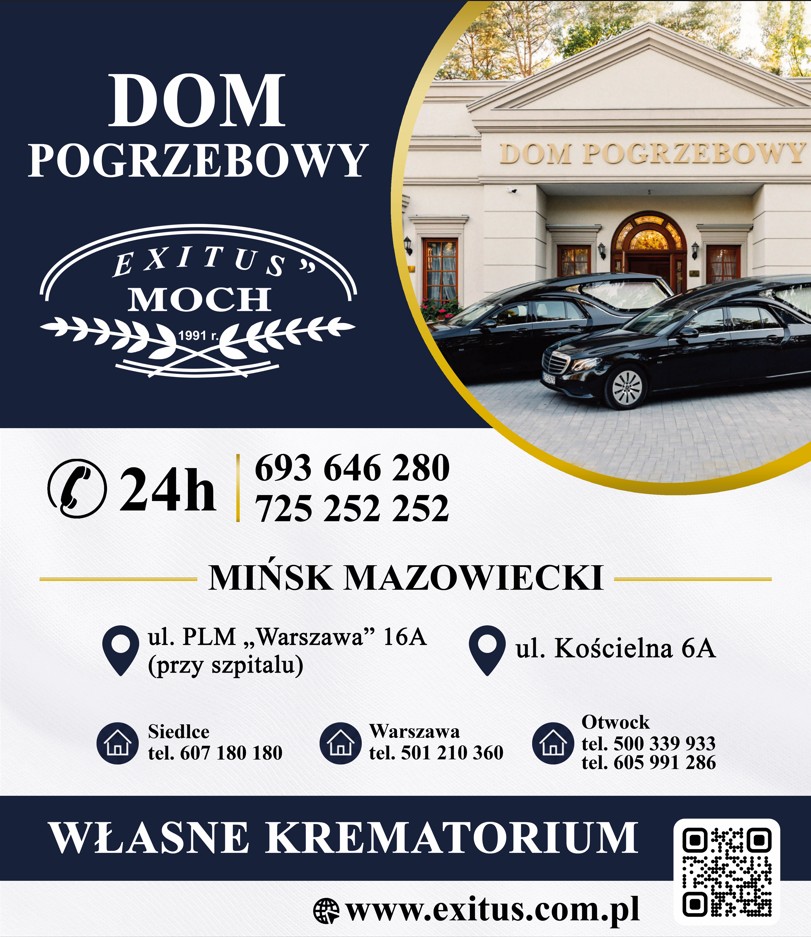 transport zwłok MIŃSK MAZOWIECKI
